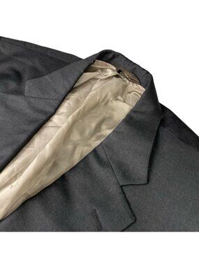 Paul Stuart Men’s Stuart II 100% Wool 2-Button Blazer Gray • 48R